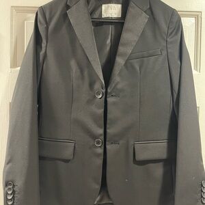 Boys - Zara Elegant Black Suit with Dress Shirt - size 11-12y (152)